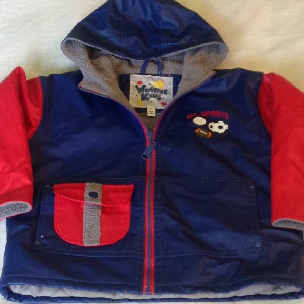 Wippette Kids fleece lined raincoat. 3T